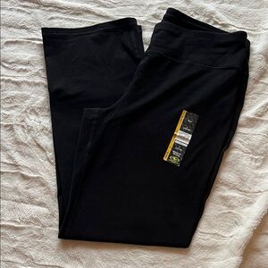 New Boot-Cut Black Yoga Pants